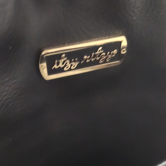 Itzy Ritzy Black Diaper Backpack with Gold Accents - Picture 9 of 9